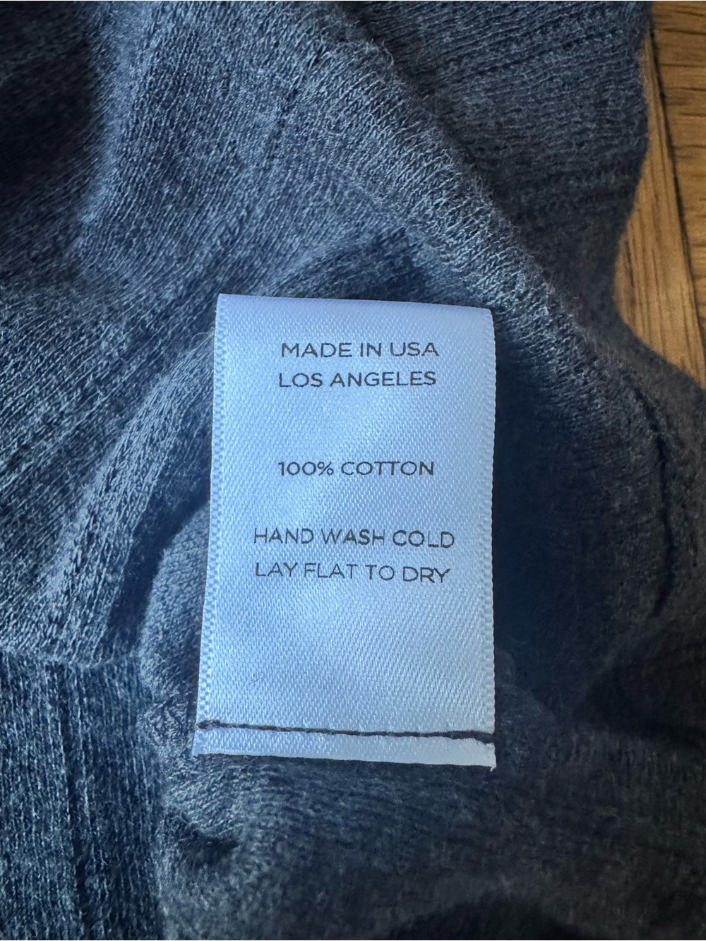 Leset x Madewell Gray Ribbed Button Down Top Long Sleeve Cotton Cardigan - Picture 4 of 7